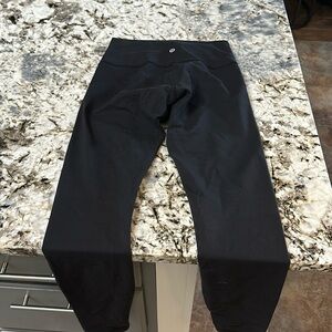 Lululemon PRISTINE- Wunder Under High-Rise Luon 25" -fold waist- black-size 6